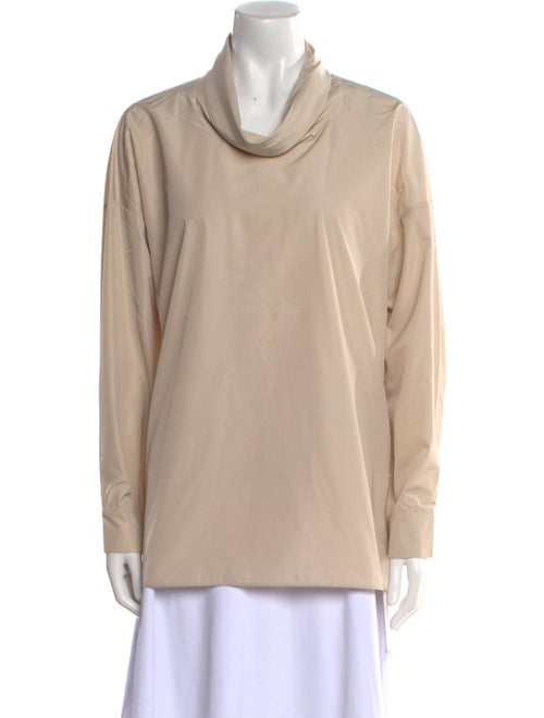 Tibi Cowl Neck Long Sleeve Sweatshirt