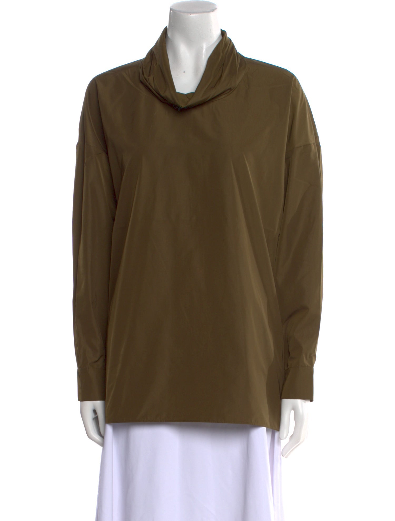 Tibi Cowl Neck Long Sleeve Sweatshirt