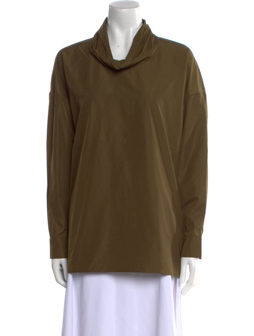 Tibi Cowl Neck Long Sleeve Sweatshirt