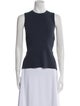 Tibi Crew Neck Sleeveless Top