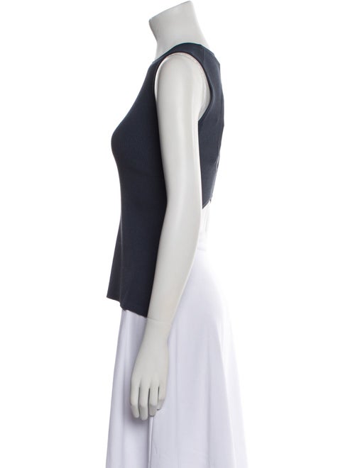 Tibi Crew Neck Sleeveless Top
