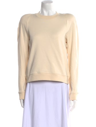 Tibi Crew Neck Long Sleeve Sweatshirt