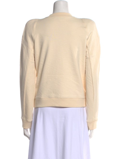 Tibi Crew Neck Long Sleeve Sweatshirt