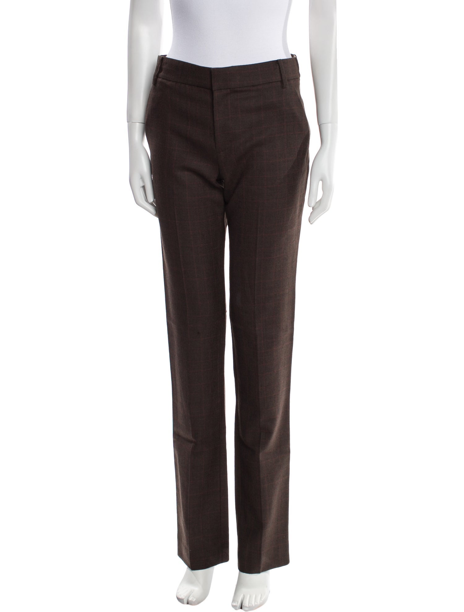 Tibi Virgin Wool Straight Leg Pants