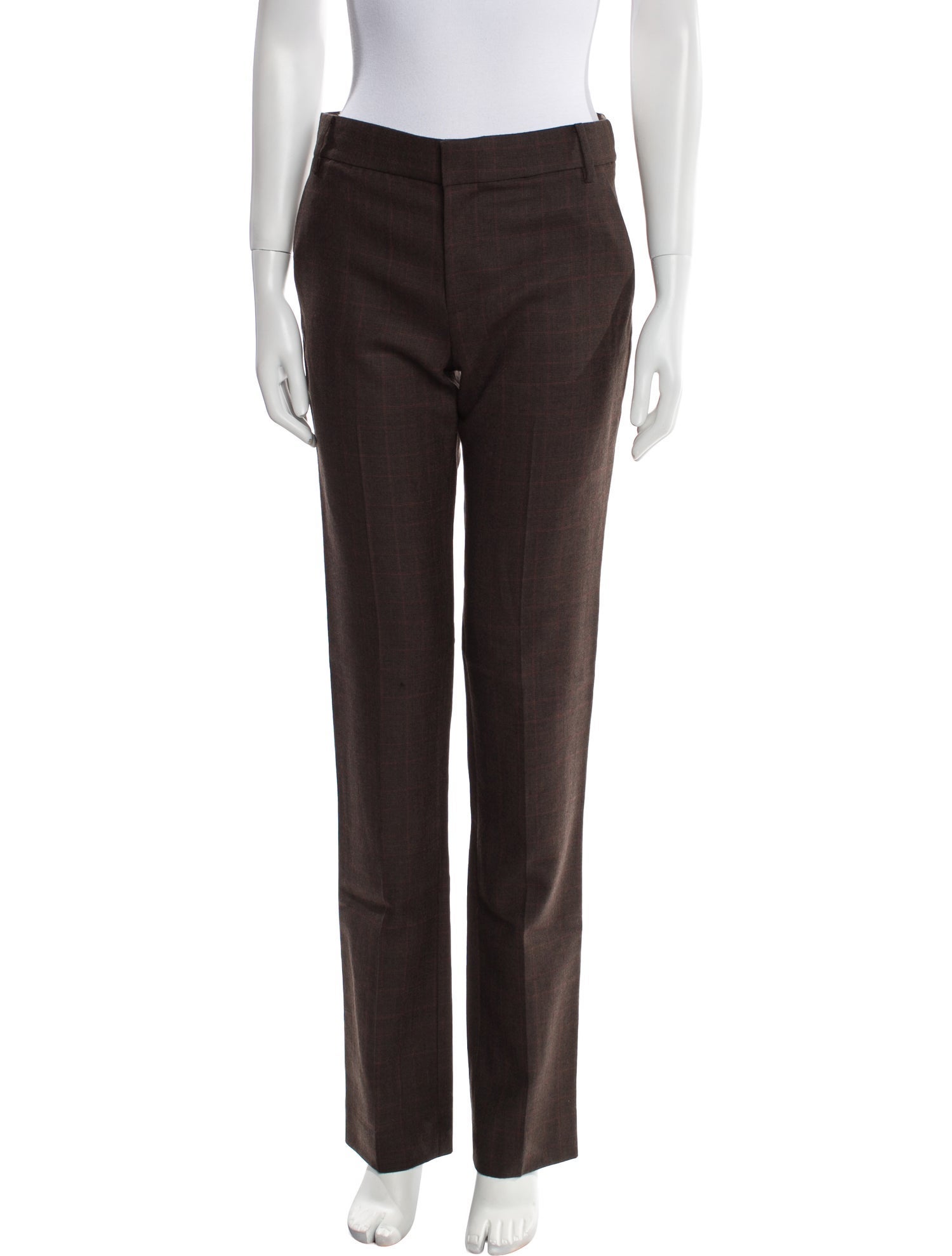 Tibi Virgin Wool Straight Leg Pants