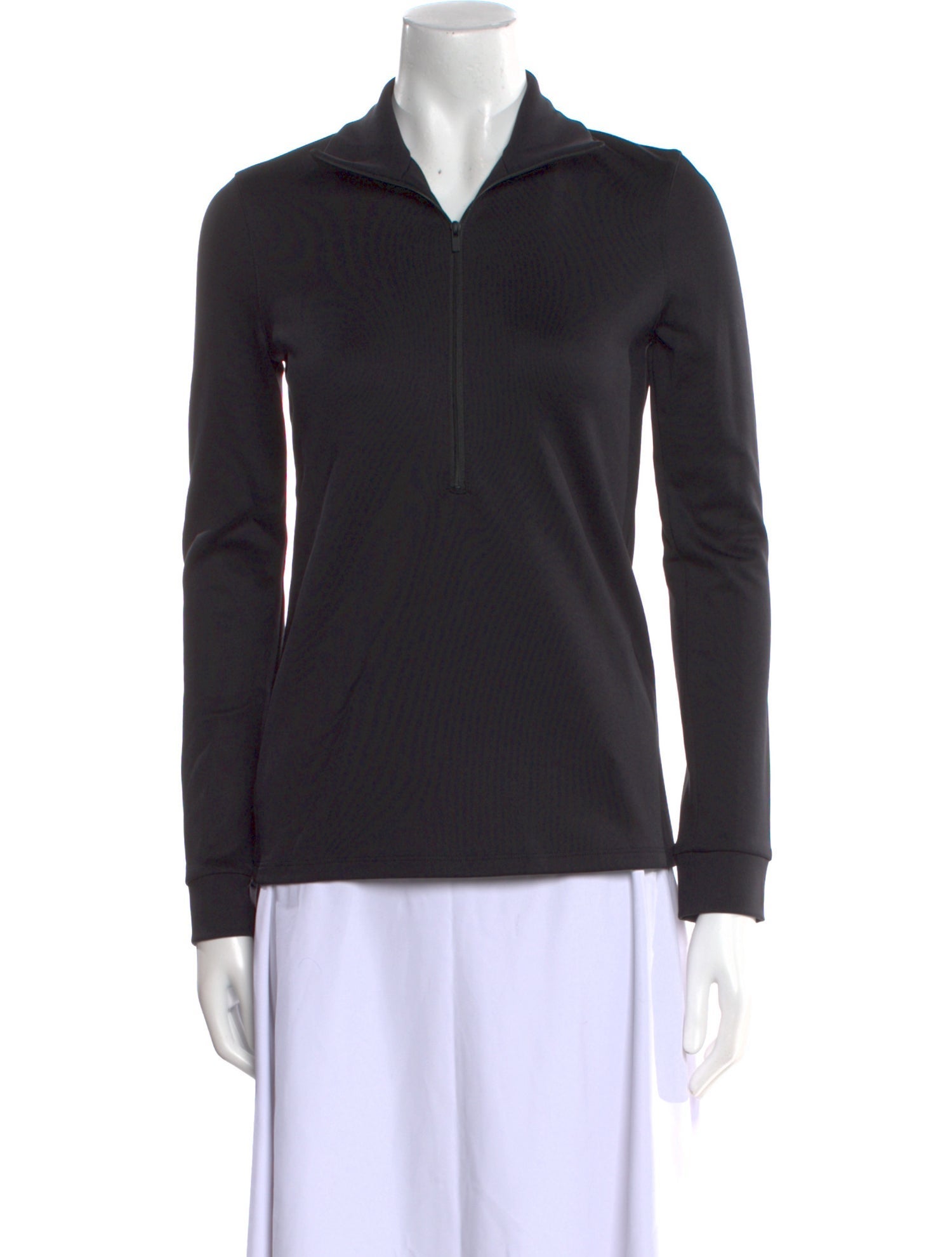 Tibi Nylon Long Sleeve Sweatshirt