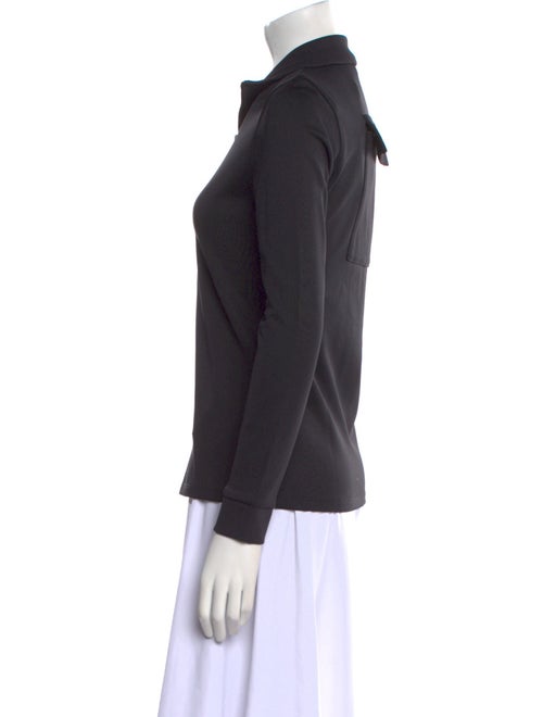 Tibi Nylon Long Sleeve Sweatshirt