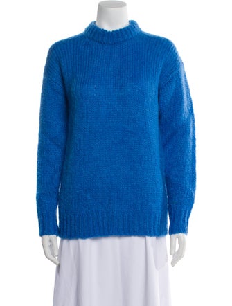 Tibi Mohair Mock Neck Sweater