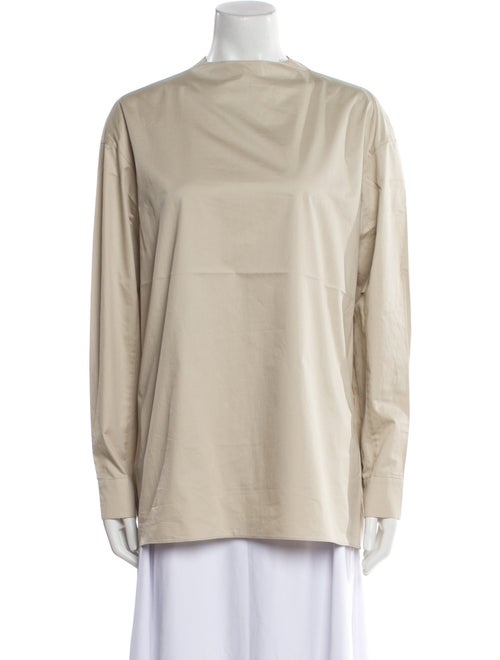 Tibi Mock Neck Long Sleeve Tunic