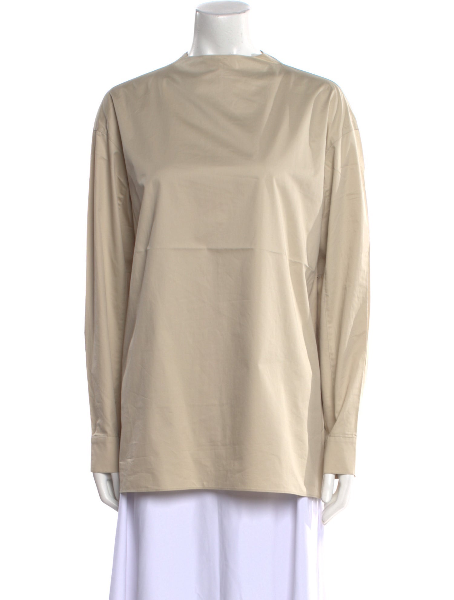 Tibi Mock Neck Long Sleeve Tunic