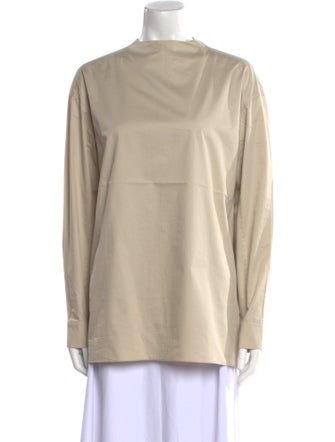 Tibi Mock Neck Long Sleeve Tunic