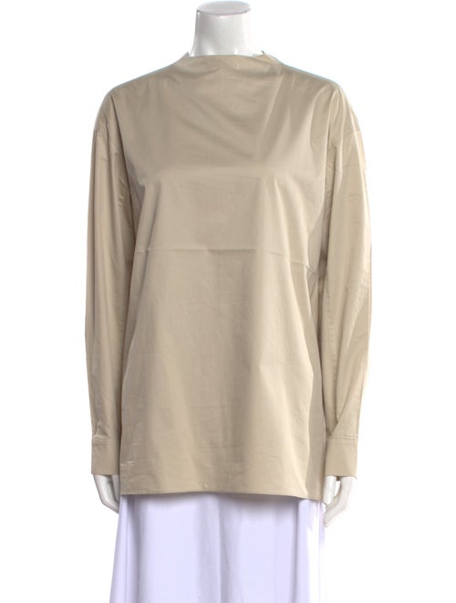 Tibi Mock Neck Long Sleeve Tunic
