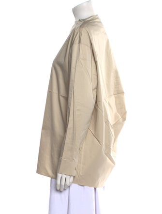 Tibi Mock Neck Long Sleeve Tunic