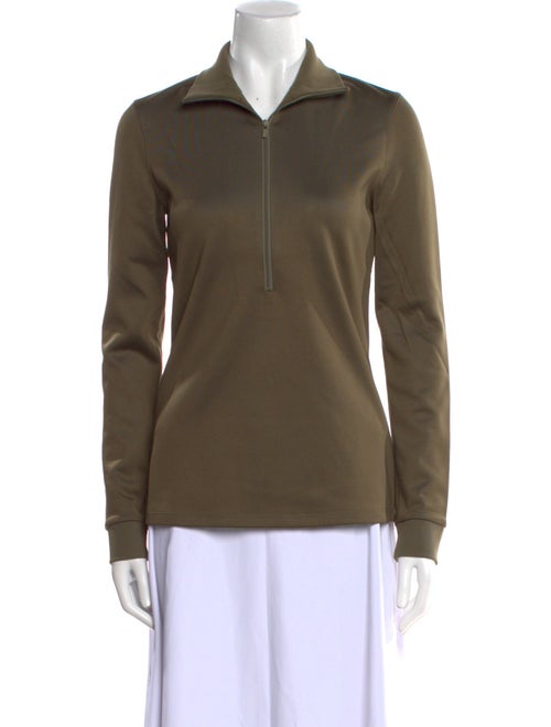 Tibi Nylon Long Sleeve Sweatshirt