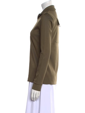 Tibi Nylon Long Sleeve Sweatshirt