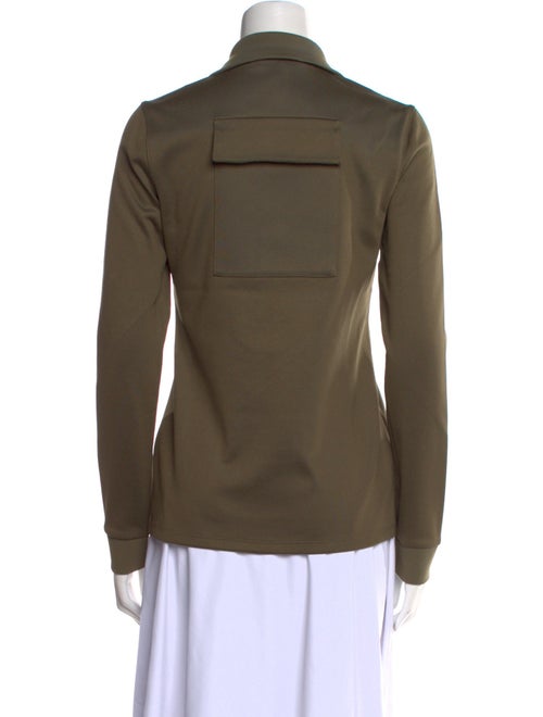 Tibi Nylon Long Sleeve Sweatshirt