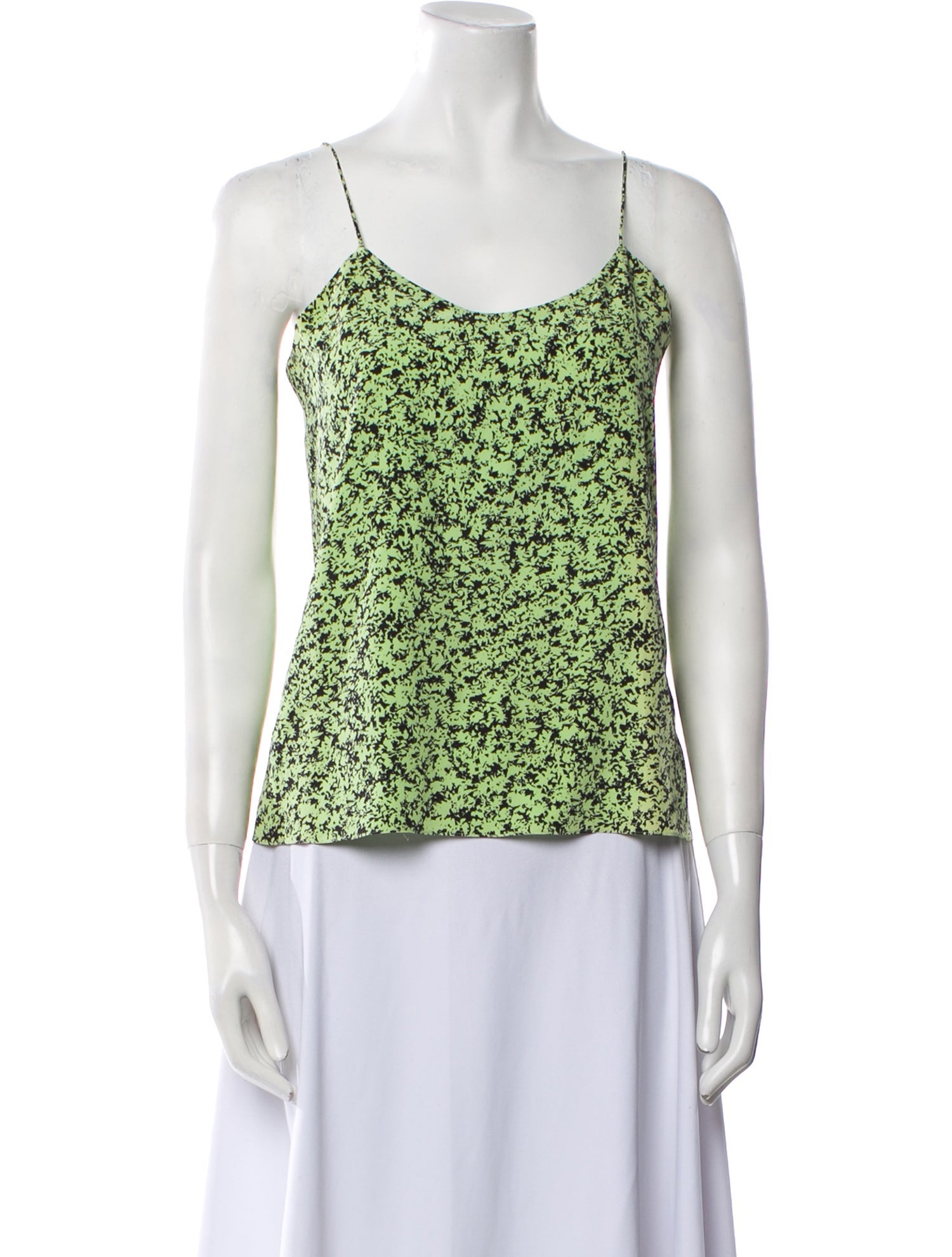 Tibi Silk Printed Top