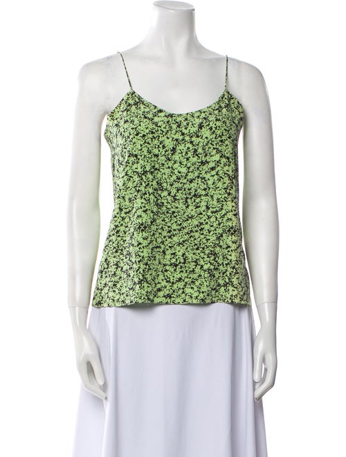 Tibi Silk Printed Top