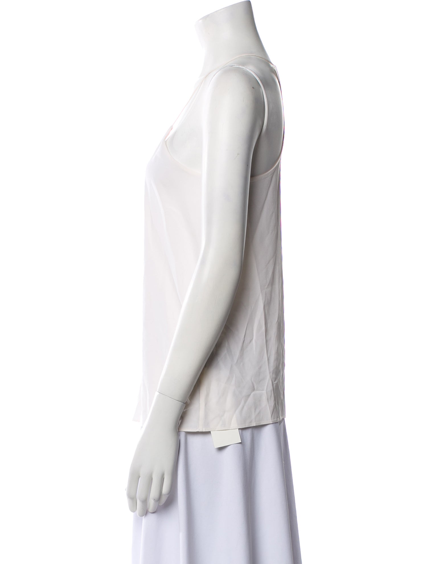 Tibi Silk V-Neck Top