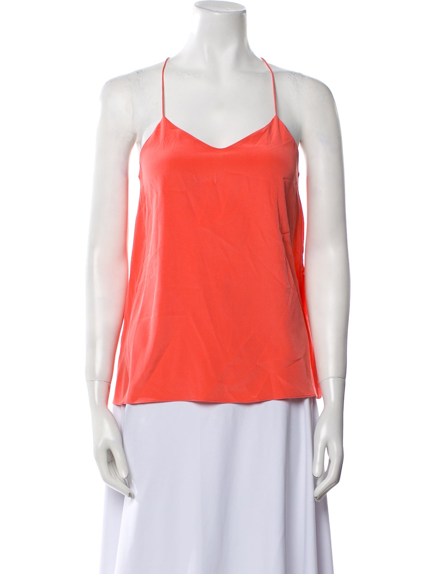Tibi Silk V-Neck Top