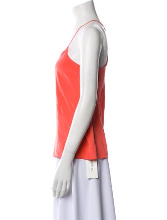 Tibi Silk V-Neck Top