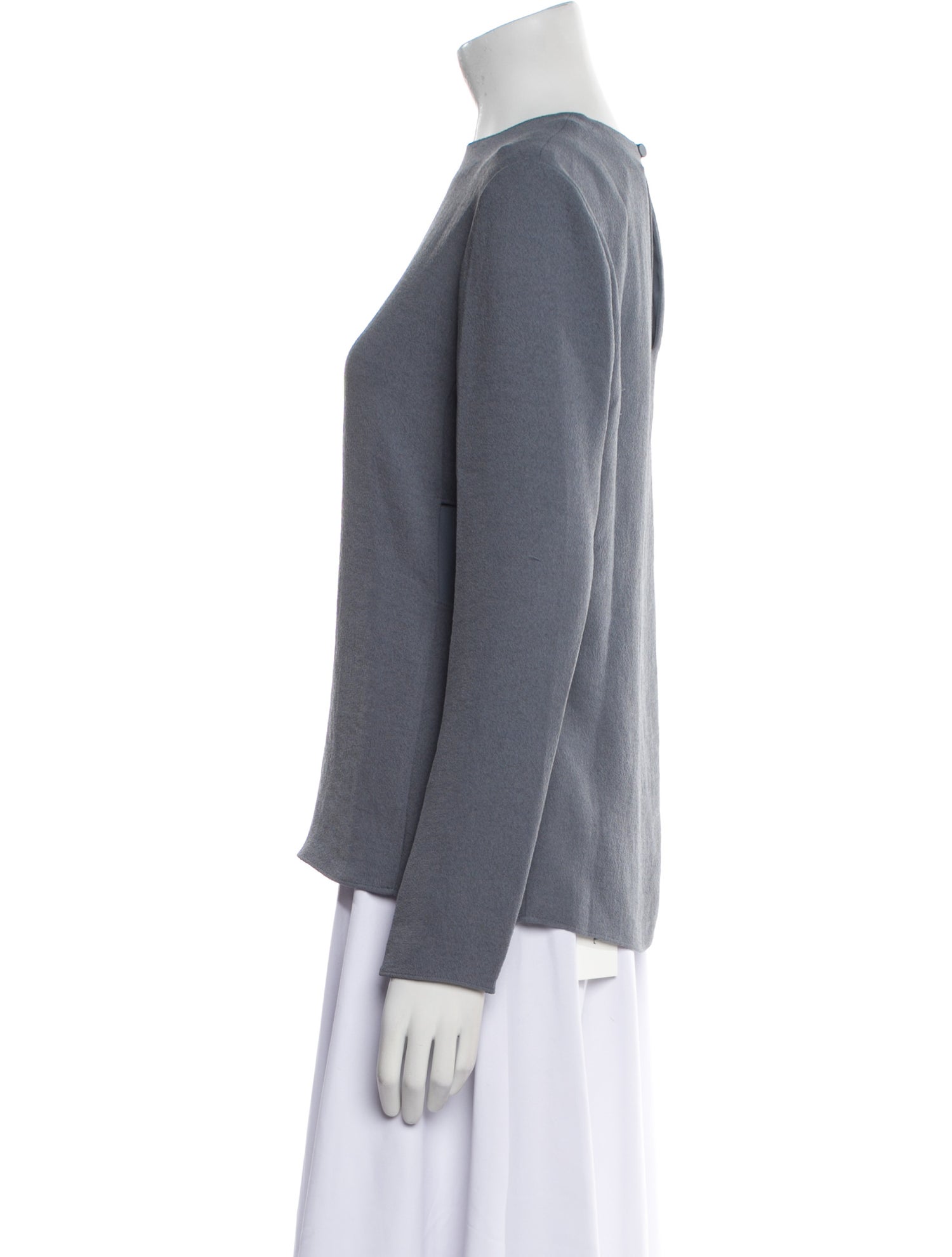 Tibi Crew Neck Long Sleeve Sweatshirt