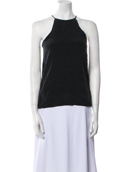 Tibi Silk Crew Neck Top