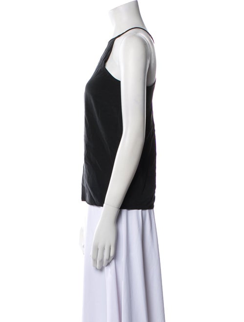 Tibi Silk Crew Neck Top