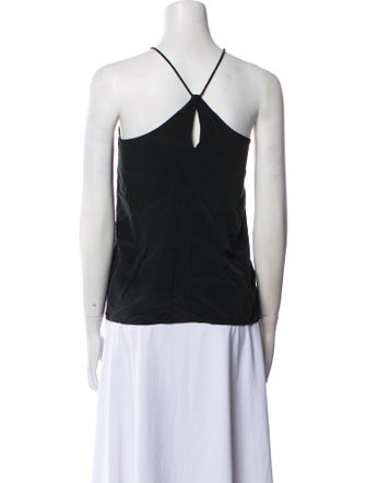 Tibi Silk Crew Neck Top