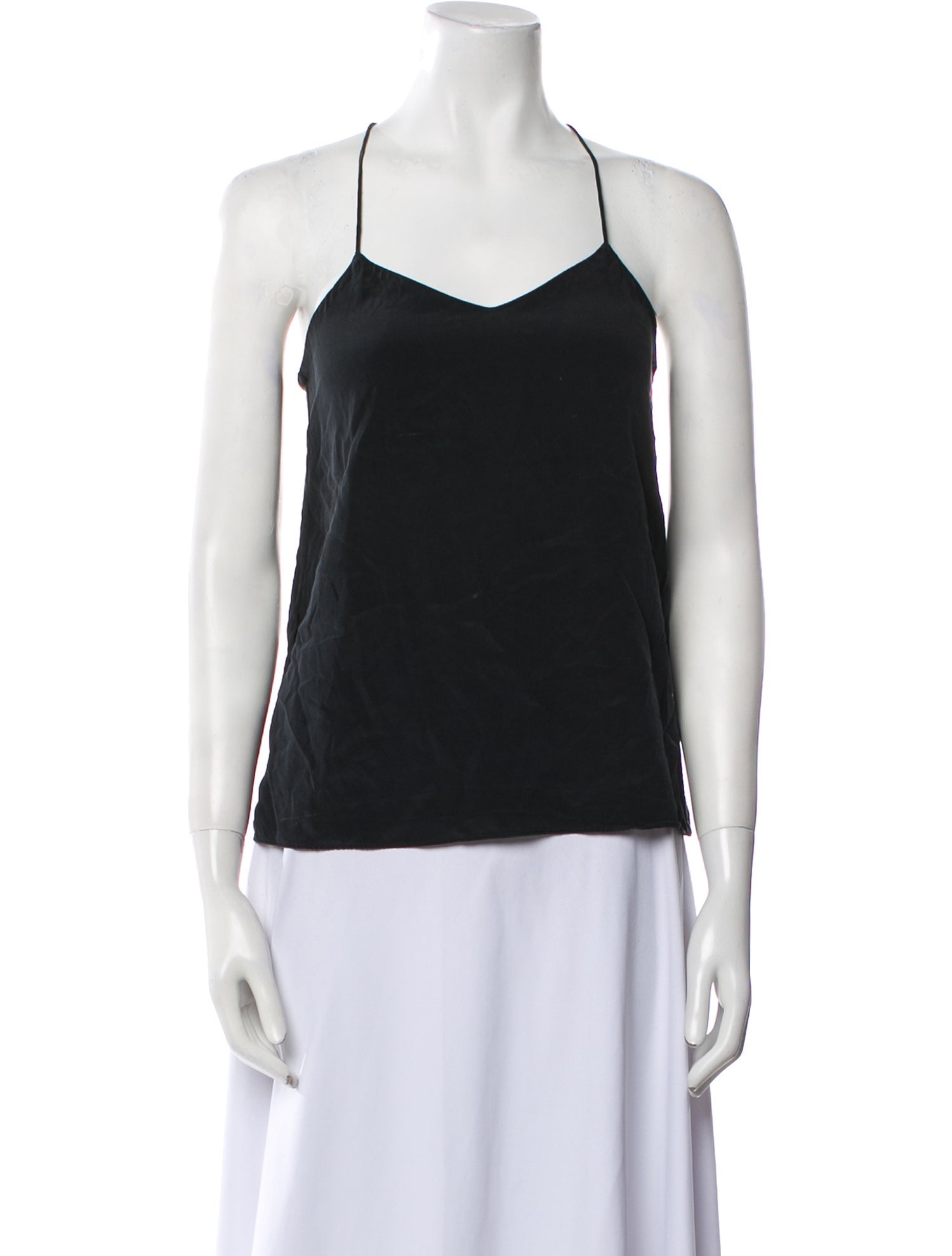 Tibi Silk V-Neck Top