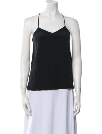 Tibi Silk V-Neck Top