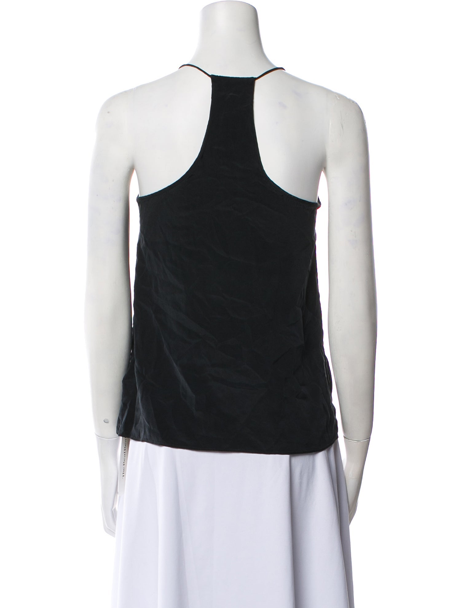 Tibi Silk V-Neck Top
