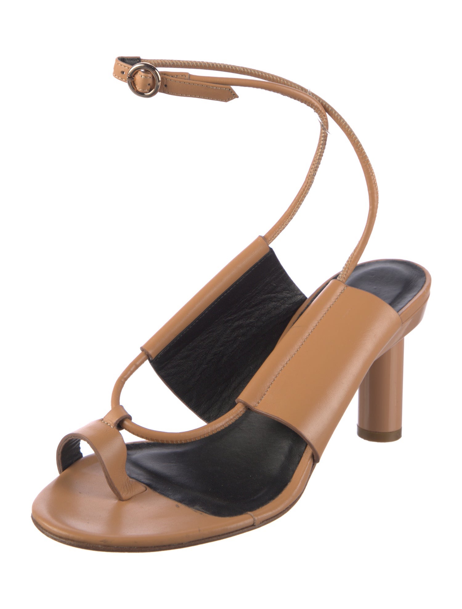 Tibi Leather Slingback Sandals