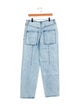 Tibi High-Rise Straight Leg Jeans
