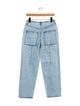 Tibi High-Rise Straight Leg Jeans
