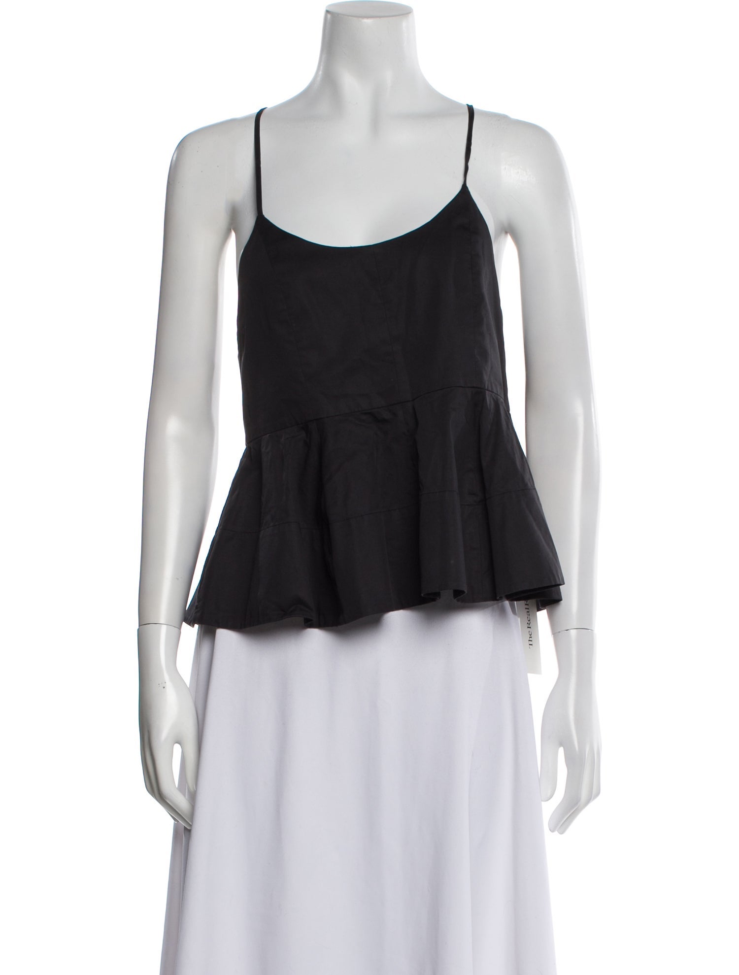 Tibi Scoop Neck Sleeveless Top