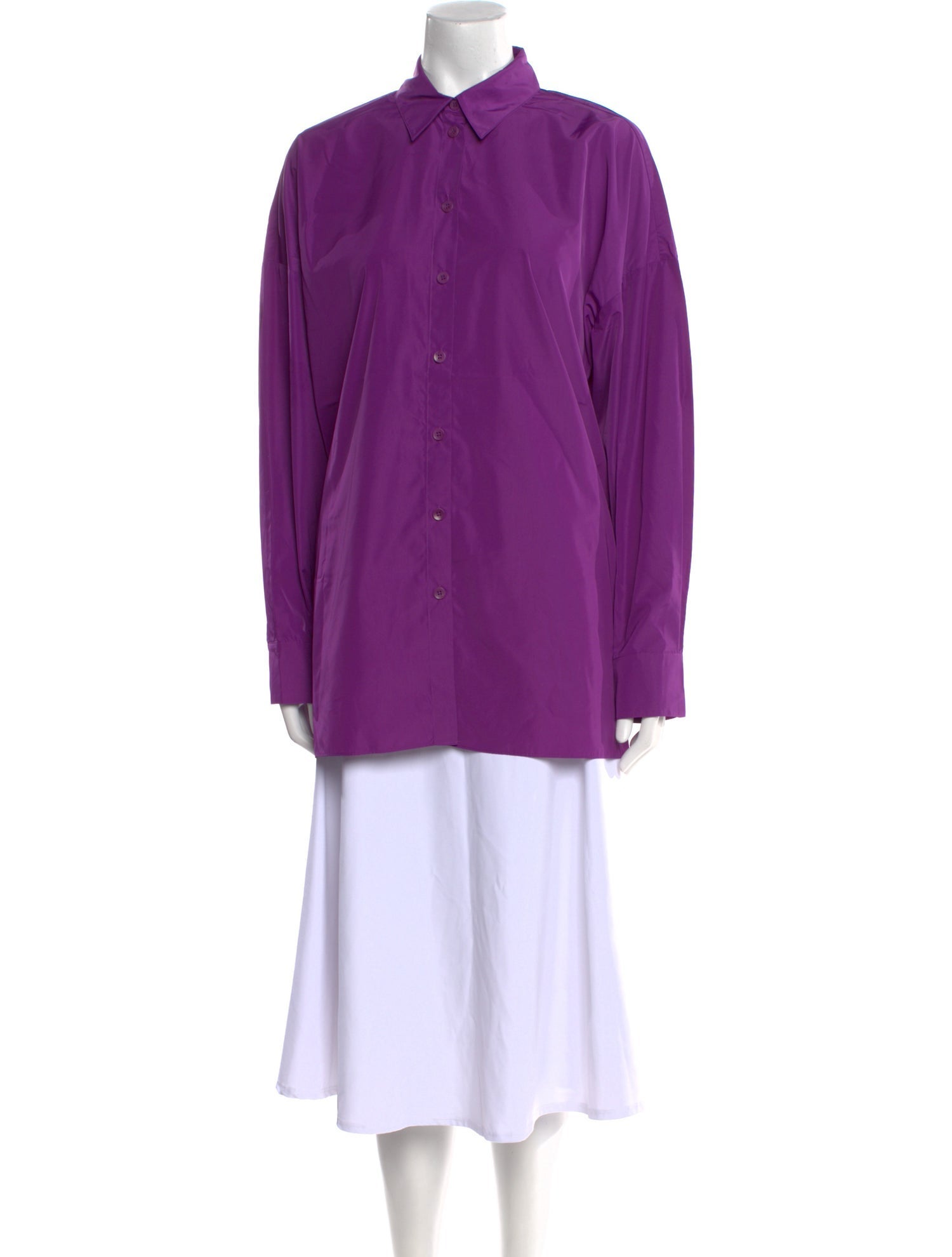 Tibi Mock Neck Long Sleeve Tunic