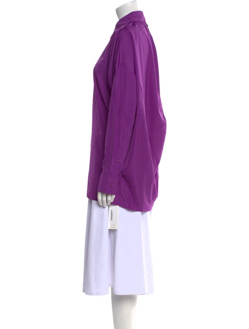 Tibi Mock Neck Long Sleeve Tunic