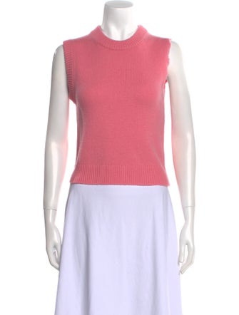 Tibi Lambswool Mock Neck Top