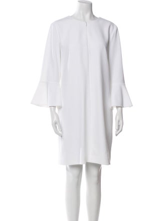 Tibi Crew Neck Knee-Length Dress