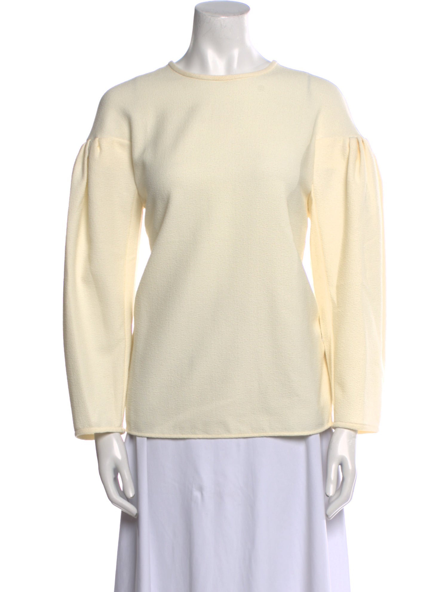 Tibi Crew Neck Long Sleeve Sweatshirt