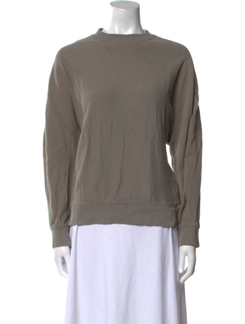 Tibi Scoop Neck Long Sleeve Sweatshirt