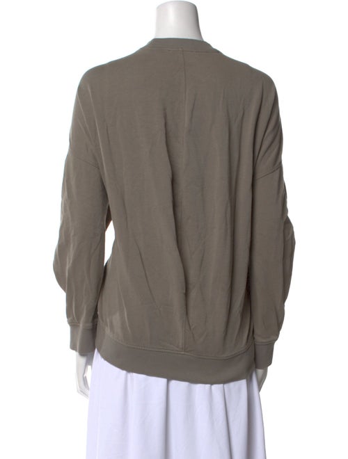 Tibi Scoop Neck Long Sleeve Sweatshirt