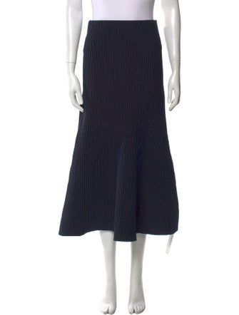 Tibi Striped Midi Length Skirt