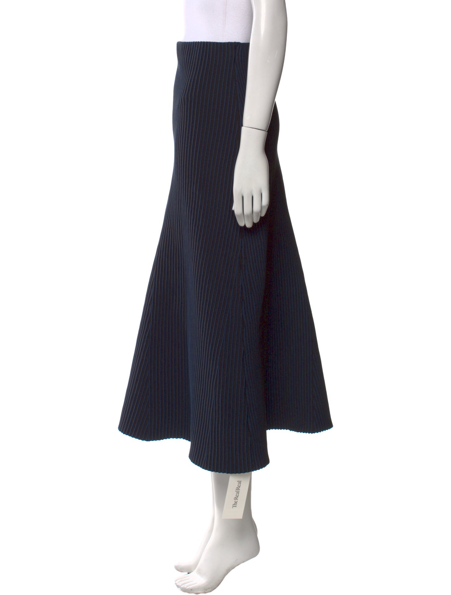 Tibi Striped Midi Length Skirt