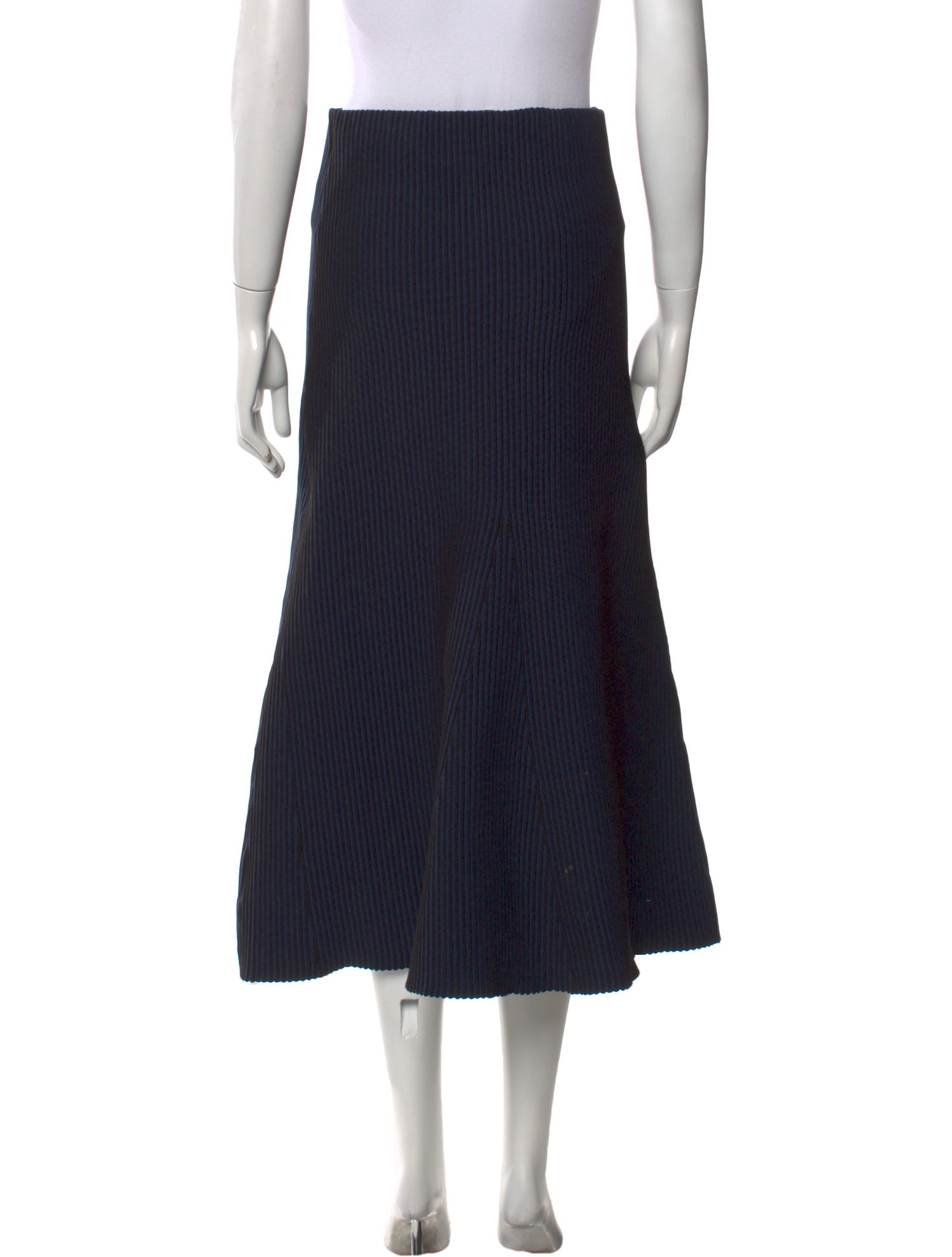 Tibi Striped Midi Length Skirt