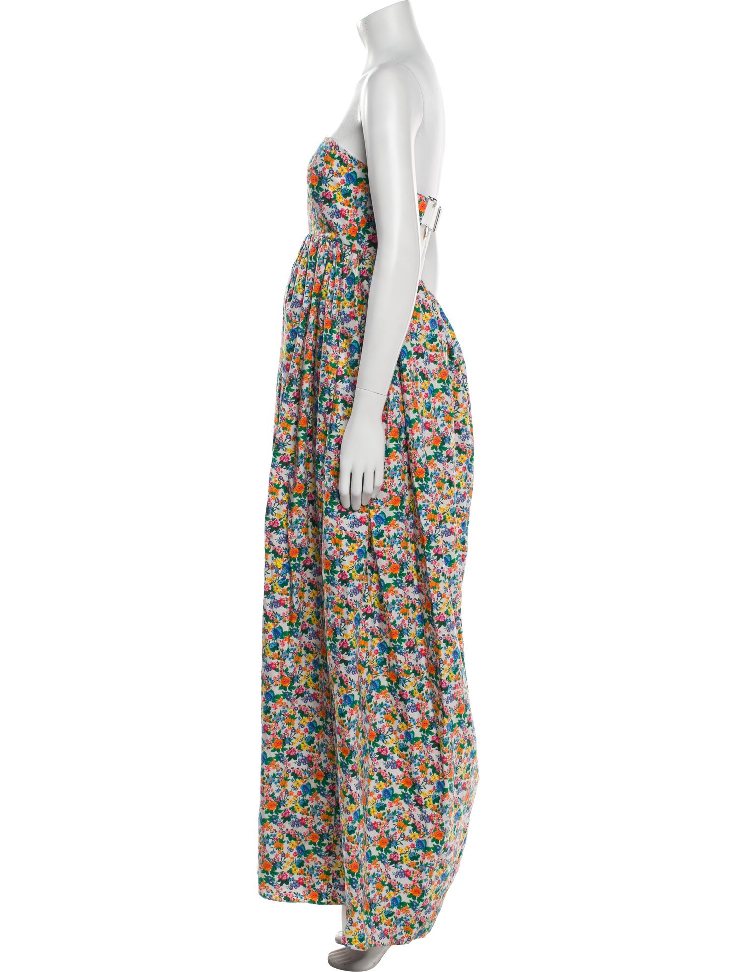 Tibi Floral Print Long Dress