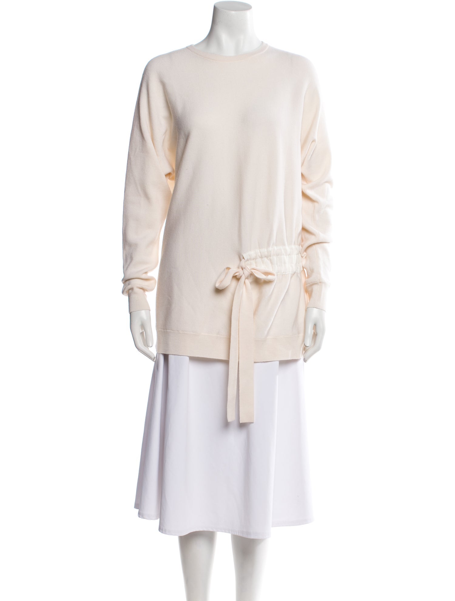 Tibi Merino Wool Bateau Neckline Sweater