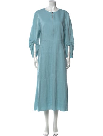 Tibi Crew Neck Long Dress