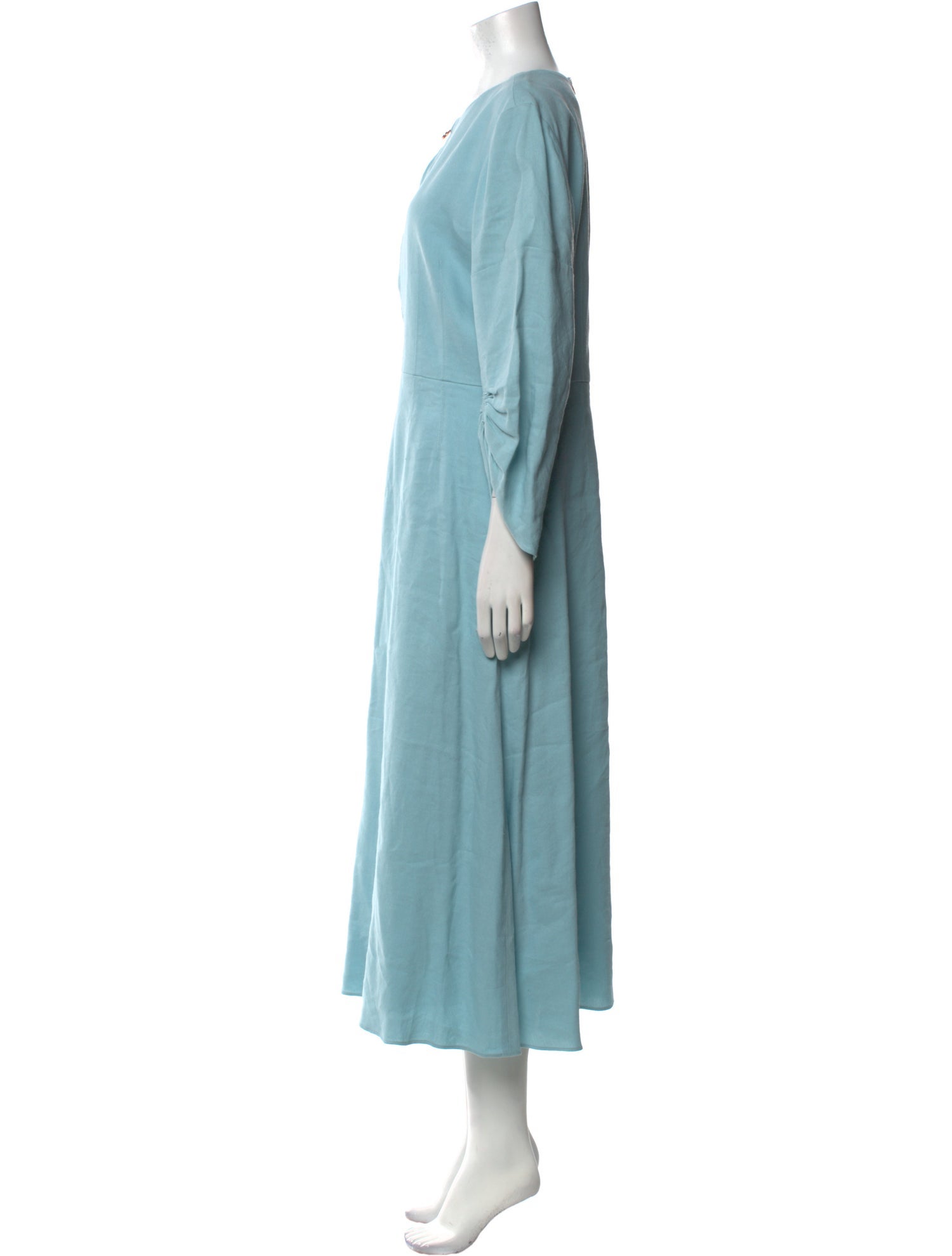 Tibi Crew Neck Long Dress
